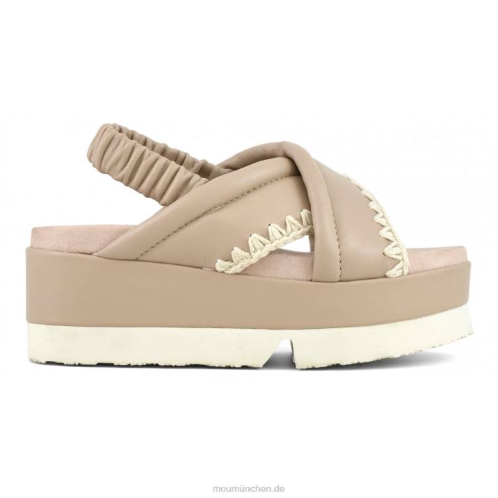 japanisches, überkreuztes Obermaterial Frauen 0V6X191 Sand Mou