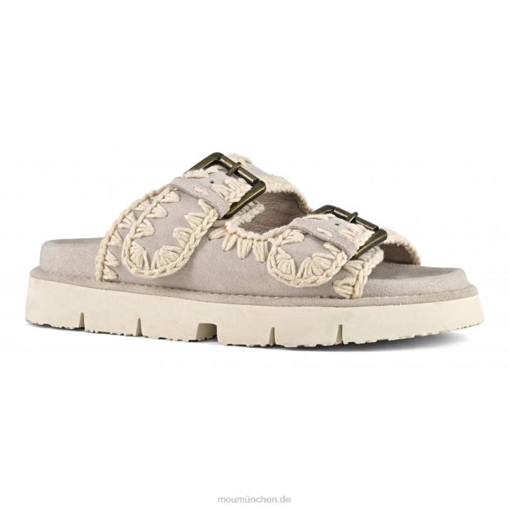 neue Bio mit Schnallen Frauen 0V6X124 Kreide Mou