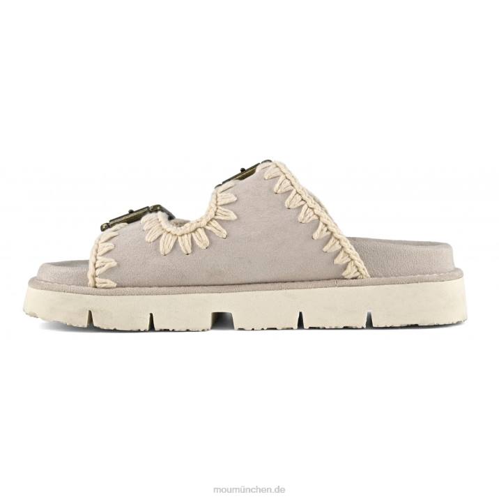 neue Bio mit Schnallen Frauen 0V6X124 Kreide Mou