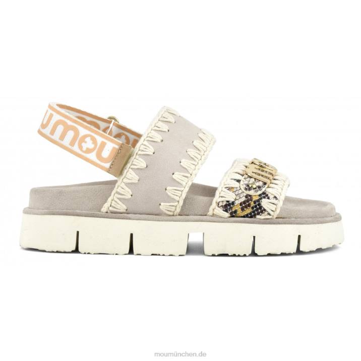 neuer Bio-Sandalen-Rückenriemen Frauen 0V6X158 Felsenschlange Mou