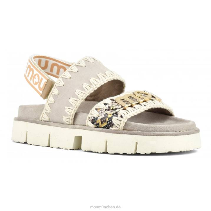 neuer Bio-Sandalen-Rückenriemen Frauen 0V6X158 Felsenschlange Mou