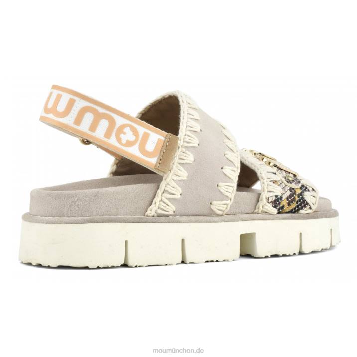 neuer Bio-Sandalen-Rückenriemen Frauen 0V6X158 Felsenschlange Mou