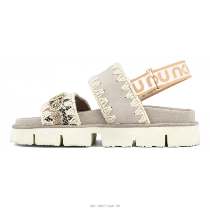 neuer Bio-Sandalen-Rückenriemen Frauen 0V6X158 Felsenschlange Mou