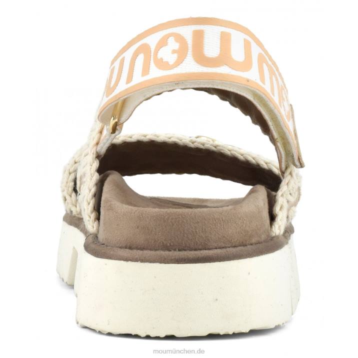 neuer Bio-Sandalen-Rückenriemen Frauen 0V6X159 metallisches Eidechsengold Mou