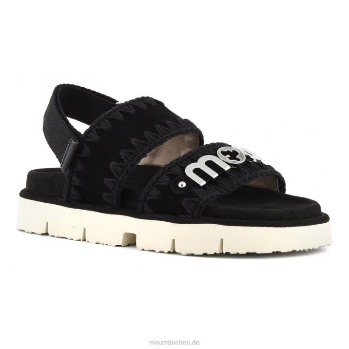 neuer Bio-Sandalen-Rückenriemen Frauen 0V6X161 Schwarz Mou