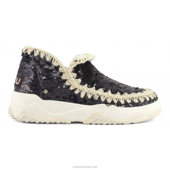 Eskimo-Sneaker mit Pailletten Frauen 0V6X71 Pailletten schwarz Mou