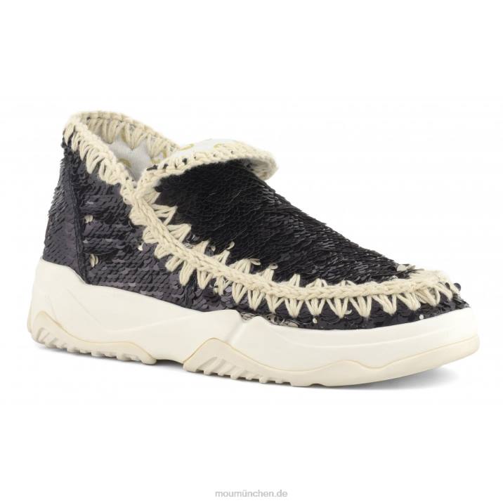 Eskimo-Sneaker mit Pailletten Frauen 0V6X71 Pailletten schwarz Mou