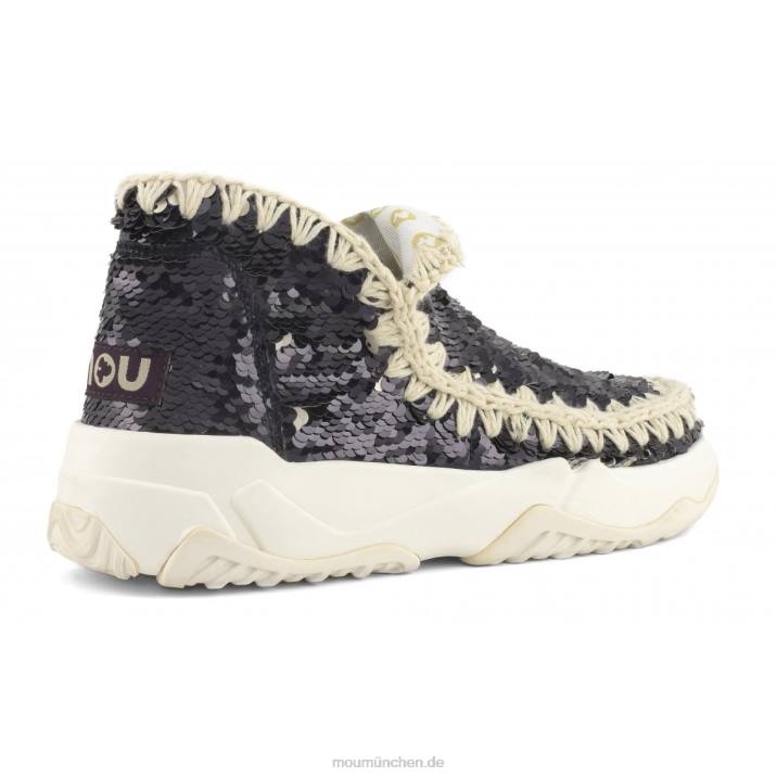 Eskimo-Sneaker mit Pailletten Frauen 0V6X71 Pailletten schwarz Mou