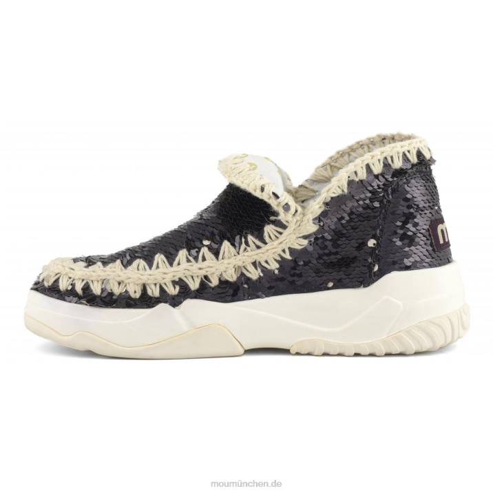 Eskimo-Sneaker mit Pailletten Frauen 0V6X71 Pailletten schwarz Mou