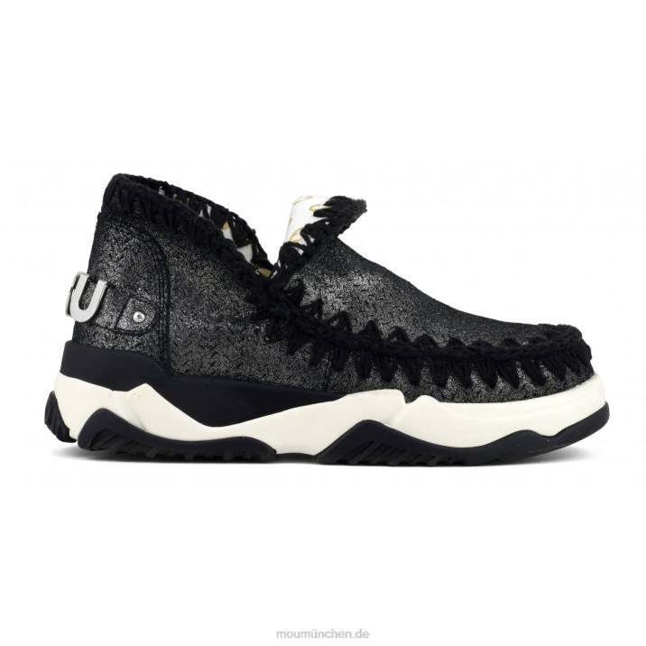 Eskimo Trainer Microglitter Frauen 0V6X73 Mikroglitter schwarz Mou