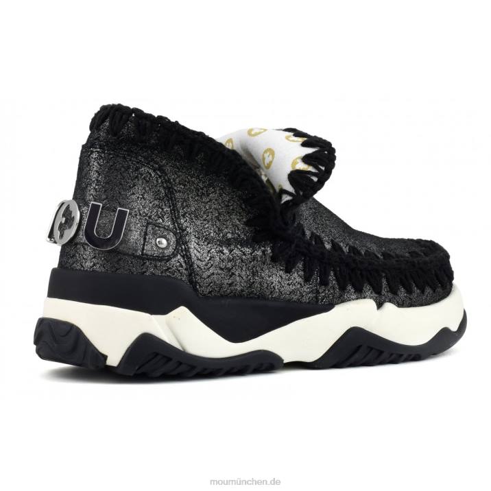 Eskimo Trainer Microglitter Frauen 0V6X73 Mikroglitter schwarz Mou