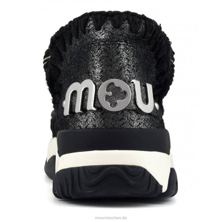 Eskimo Trainer Microglitter Frauen 0V6X73 Mikroglitter schwarz Mou