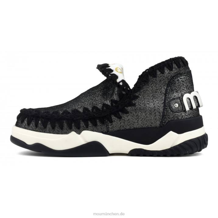 Eskimo Trainer Microglitter Frauen 0V6X73 Mikroglitter schwarz Mou