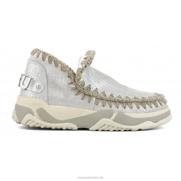 Eskimo Trainer Microglitter Frauen 0V6X74 Mikroglitter Elefantengrau Mou