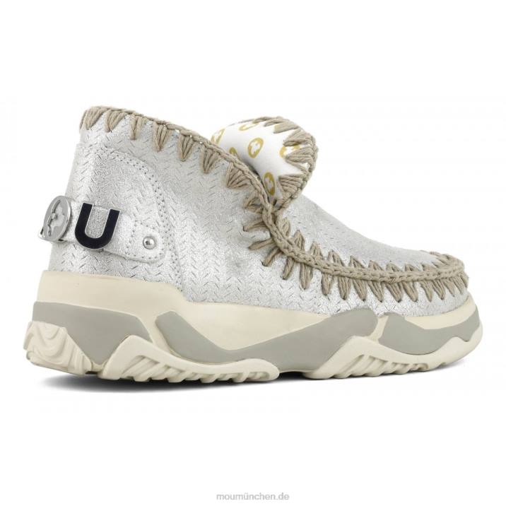 Eskimo Trainer Microglitter Frauen 0V6X74 Mikroglitter Elefantengrau Mou