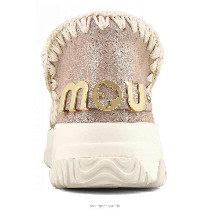 Eskimo Trainer Microglitter Frauen 0V6X75 Mikroglitter rosa braun Mou