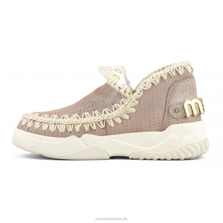 Eskimo Trainer Microglitter Frauen 0V6X75 Mikroglitter rosa braun Mou
