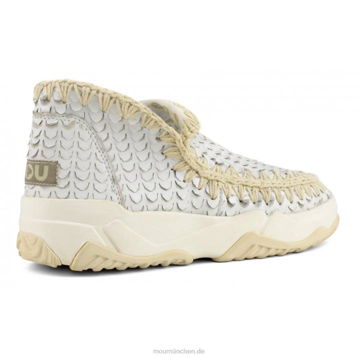Eskimo-Trainer aus Spezialleder Frauen 0V6X65 Schuppen schneiden weiß Mou