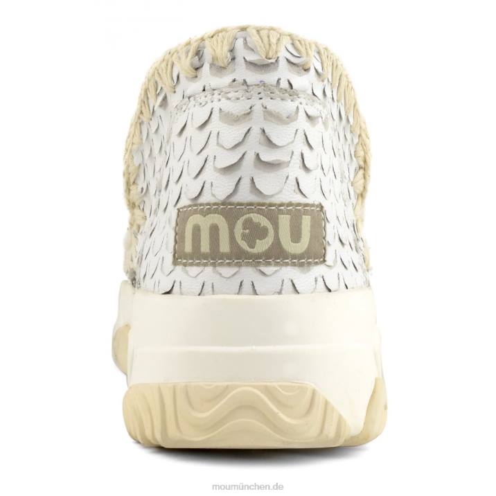 Eskimo-Trainer aus Spezialleder Frauen 0V6X65 Schuppen schneiden weiß Mou