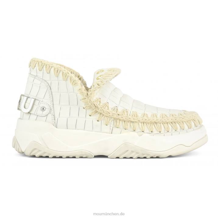 Eskimo-Trainer aus Spezialleder Frauen 0V6X67 Kokosweiß Mou