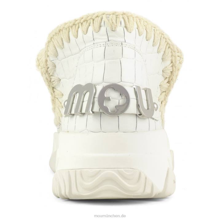 Eskimo-Trainer aus Spezialleder Frauen 0V6X67 Kokosweiß Mou