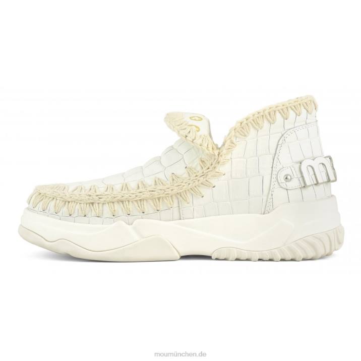 Eskimo-Trainer aus Spezialleder Frauen 0V6X67 Kokosweiß Mou