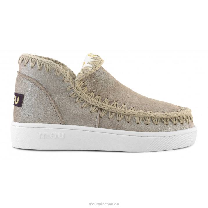 Sommer-Eskimo-Mikroglitter-Sneaker Frauen 0V6X11 Mikroglitter Elefantengrau Mou