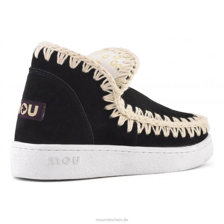 Sommer-Eskimo-Sneaker Frauen 0V6X7 Schwarz-Weiss Mou