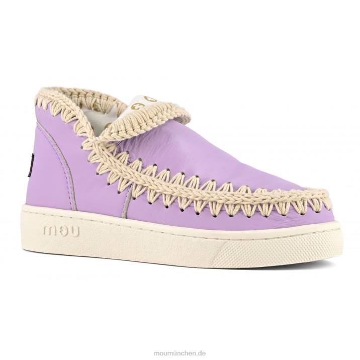 Sommer-Eskimo-Sneaker aus Leder Frauen 0V6X20 lila Mou