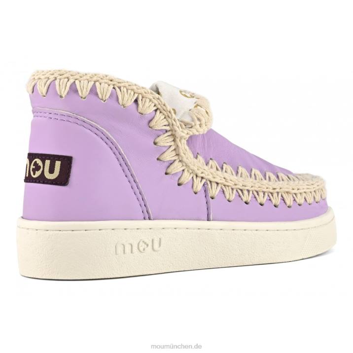 Sommer-Eskimo-Sneaker aus Leder Frauen 0V6X20 lila Mou