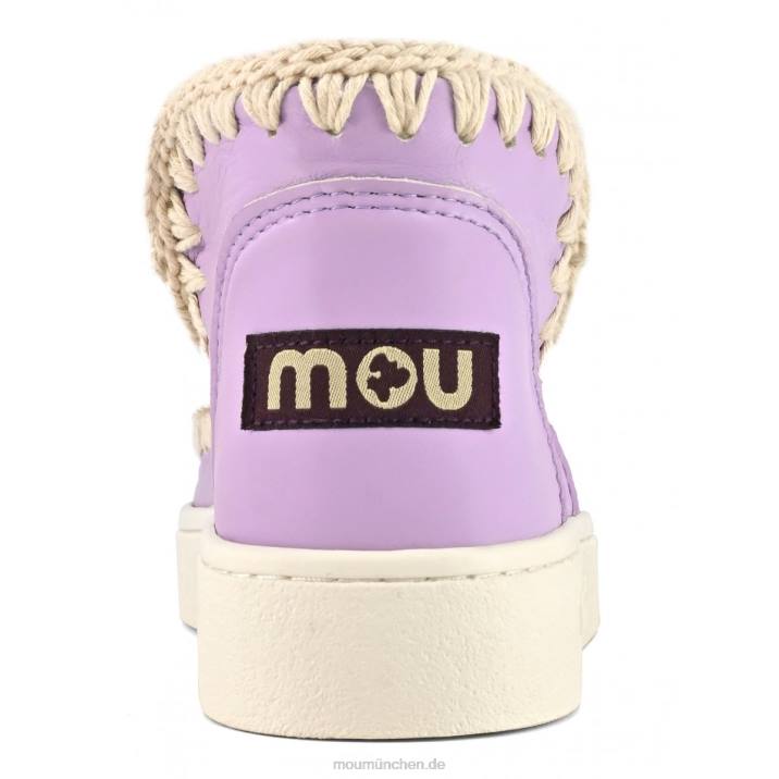 Sommer-Eskimo-Sneaker aus Leder Frauen 0V6X20 lila Mou