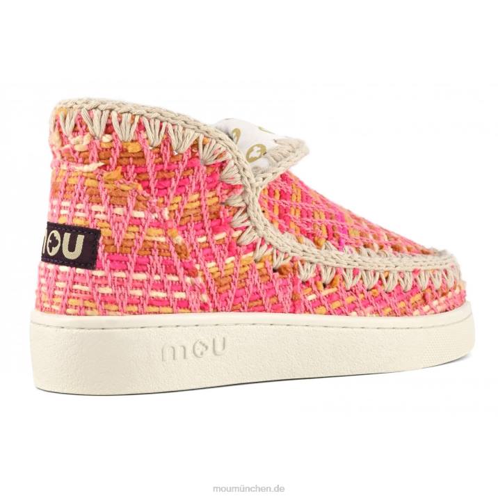 Sommer-Eskimo-Sneaker aus gewebtem Textil Frauen 0V6X1 Rosa Mou
