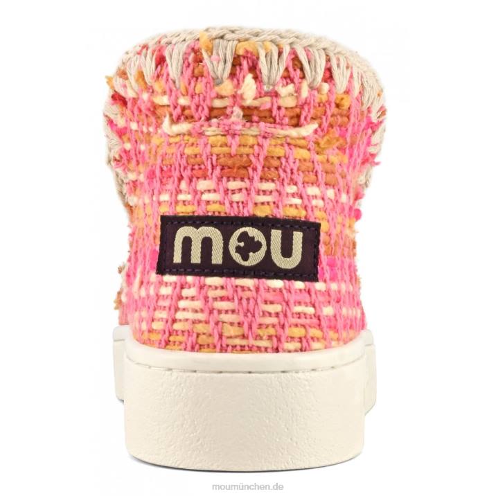 Sommer-Eskimo-Sneaker aus gewebtem Textil Frauen 0V6X1 Rosa Mou