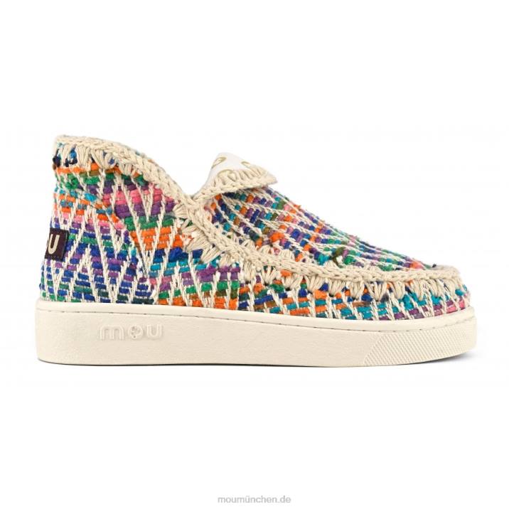 Sommer-Eskimo-Sneaker aus gewebtem Textil Frauen 0V6X2 Mehrfarben Mou