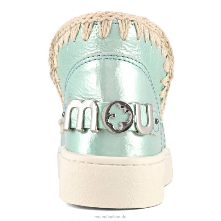 Sommer-Eskimo-Sneaker aus italienischem Leder Frauen 0V6X61 Grün Mou