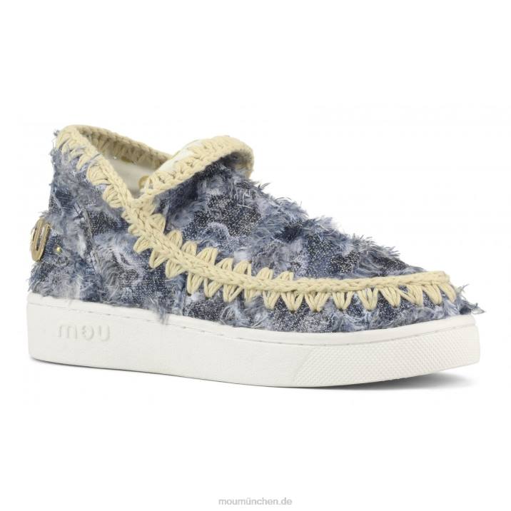 Sommer-Jeans-Sneaker Frauen 0V6X60 Denim-Patchwork Mou