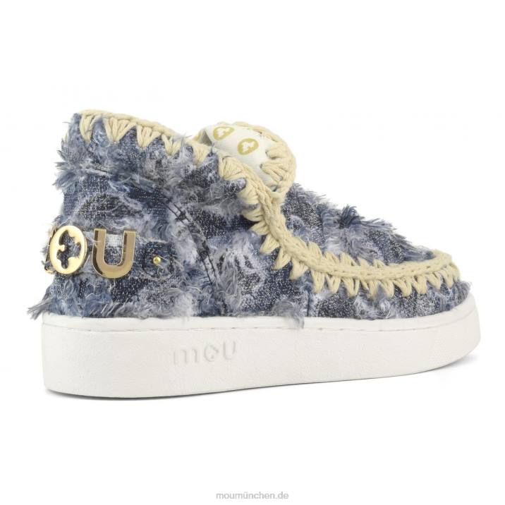 Sommer-Jeans-Sneaker Frauen 0V6X60 Denim-Patchwork Mou