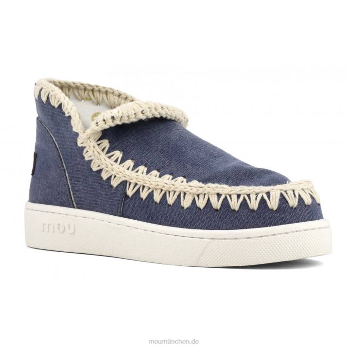 Sommer-Sneaker aus Bio-Canvas Frauen 0V6X22 rwnav Mou