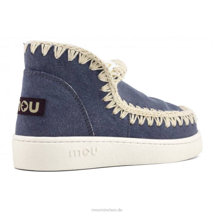 Sommer-Sneaker aus Bio-Canvas Frauen 0V6X22 rwnav Mou