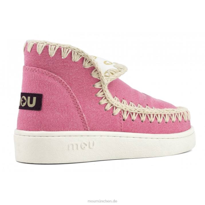 Sommer-Sneaker aus Bio-Canvas Frauen 0V6X23 rwfux Mou