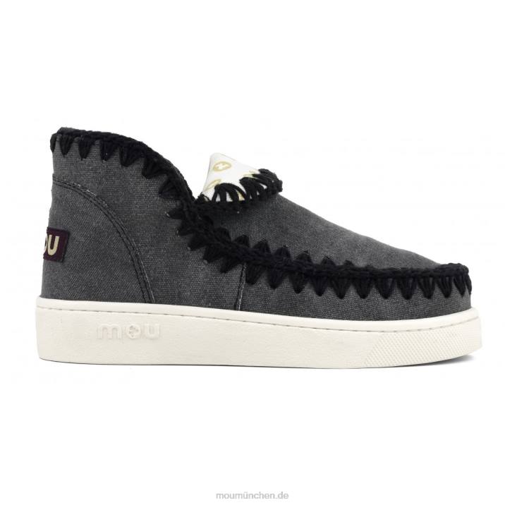 Sommer-Sneaker aus Bio-Canvas Frauen 0V6X25 rwbla Mou