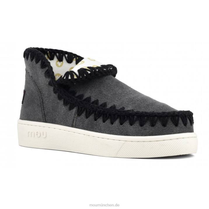 Sommer-Sneaker aus Bio-Canvas Frauen 0V6X25 rwbla Mou