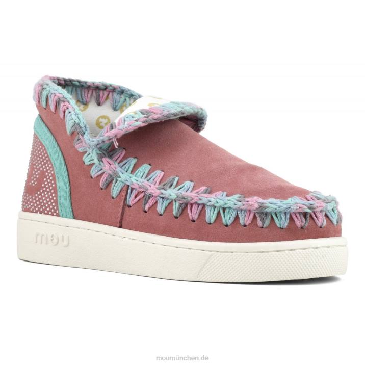 Sommer-Sneaker mit Eskimo-Mix und Farbnähten Frauen 0V6X42 Pfingstrose Mou