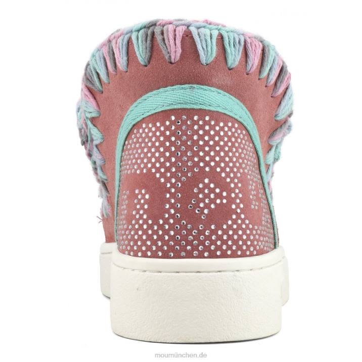 Sommer-Sneaker mit Eskimo-Mix und Farbnähten Frauen 0V6X42 Pfingstrose Mou