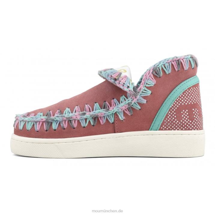 Sommer-Sneaker mit Eskimo-Mix und Farbnähten Frauen 0V6X42 Pfingstrose Mou