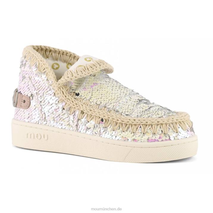 Sommer-Sneaker mit Eskimo-Pailletten Frauen 0V6X50 schillerndes Rosa Mou