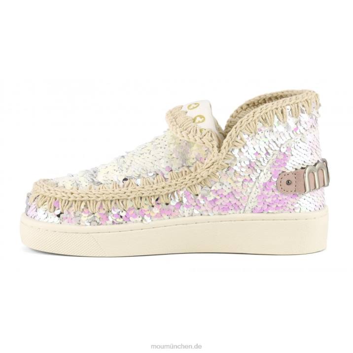 Sommer-Sneaker mit Eskimo-Pailletten Frauen 0V6X50 schillerndes Rosa Mou