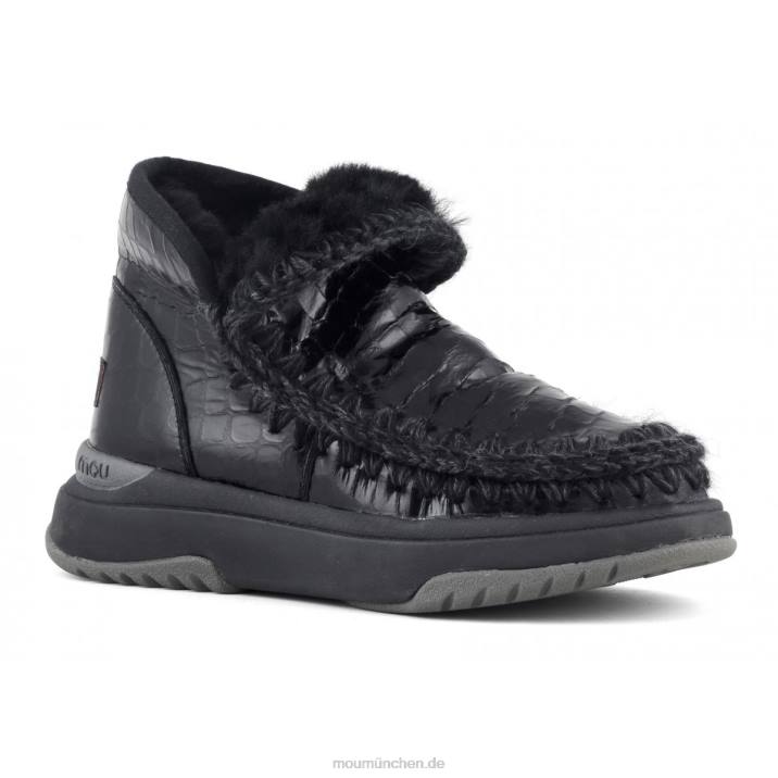 Eskimo-Jogger Frauen 0V6X756 schwarz glitzerndes Krokodil Mou