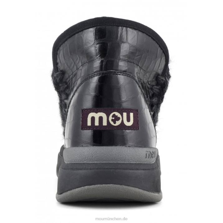 Eskimo-Jogger Frauen 0V6X756 schwarz glitzerndes Krokodil Mou