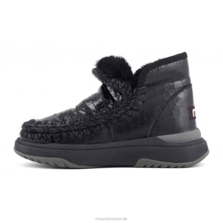 Eskimo-Jogger Frauen 0V6X756 schwarz glitzerndes Krokodil Mou